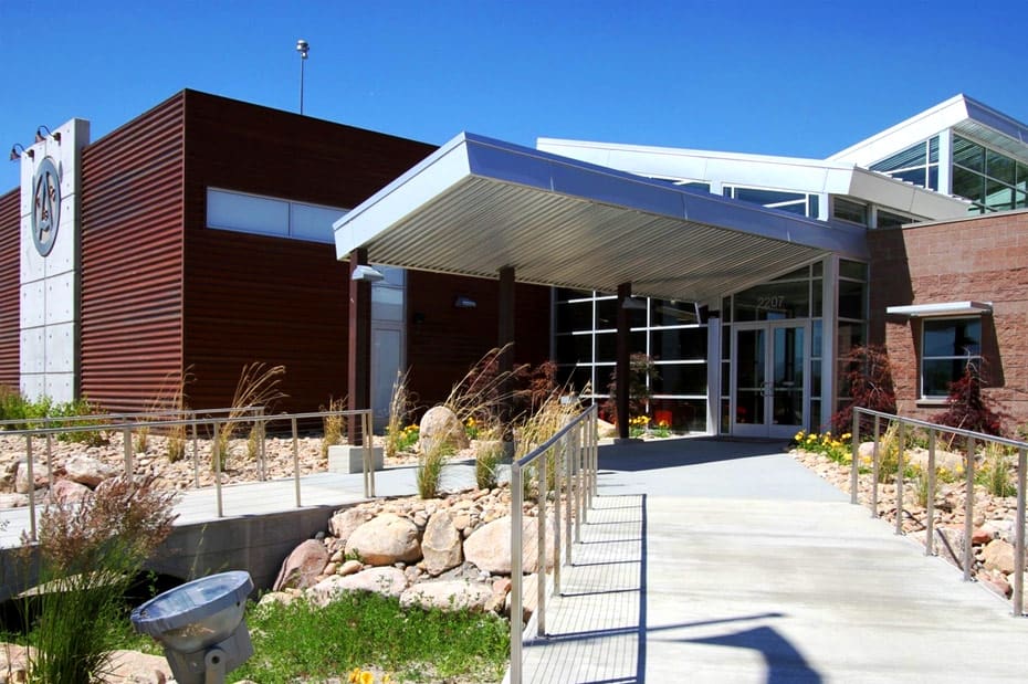 MTECH Salt Lake campus sidewalk view