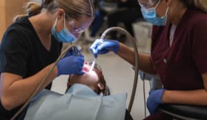 Dental Assisting students in lab