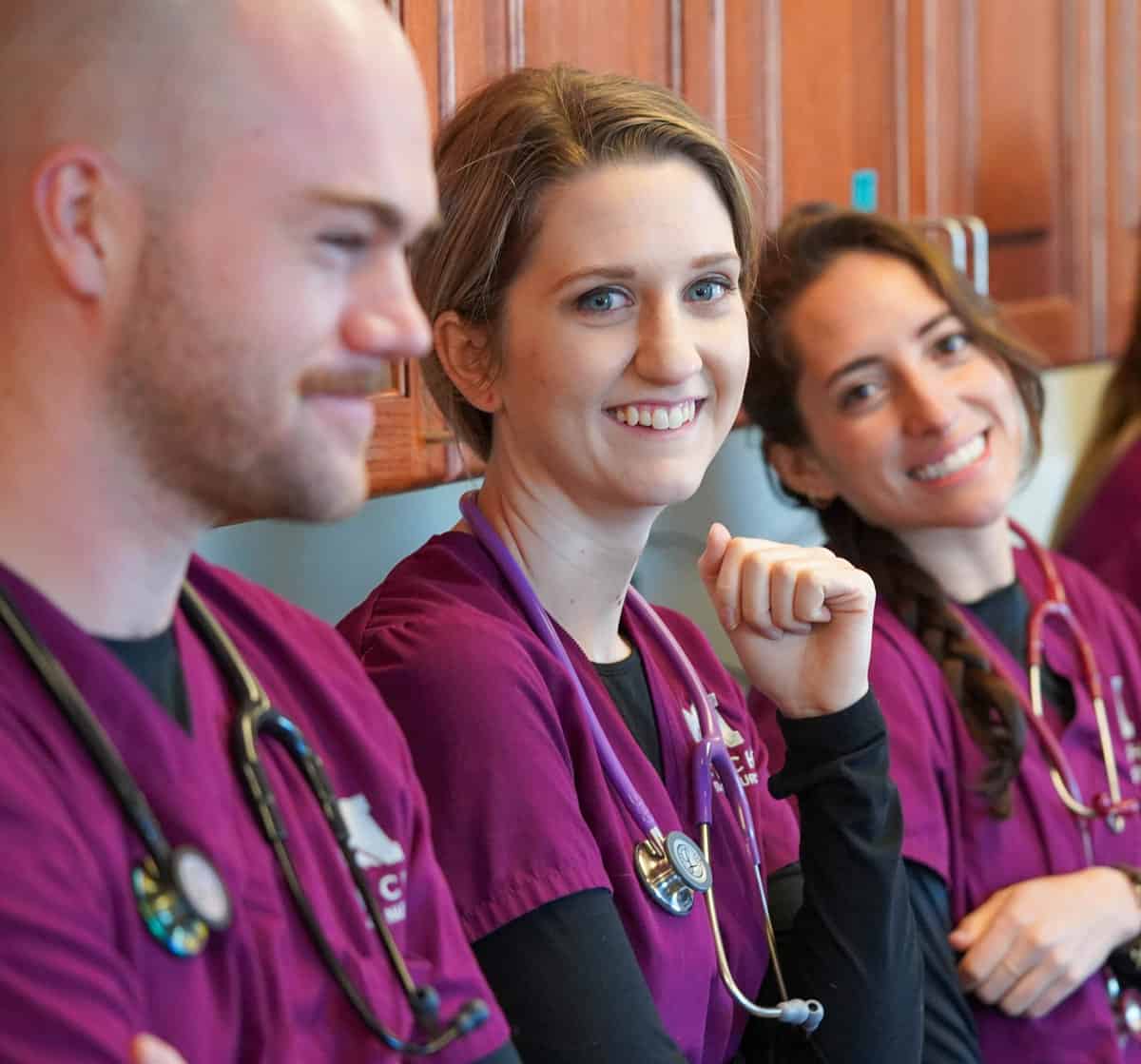 Practical Nursing students smiling