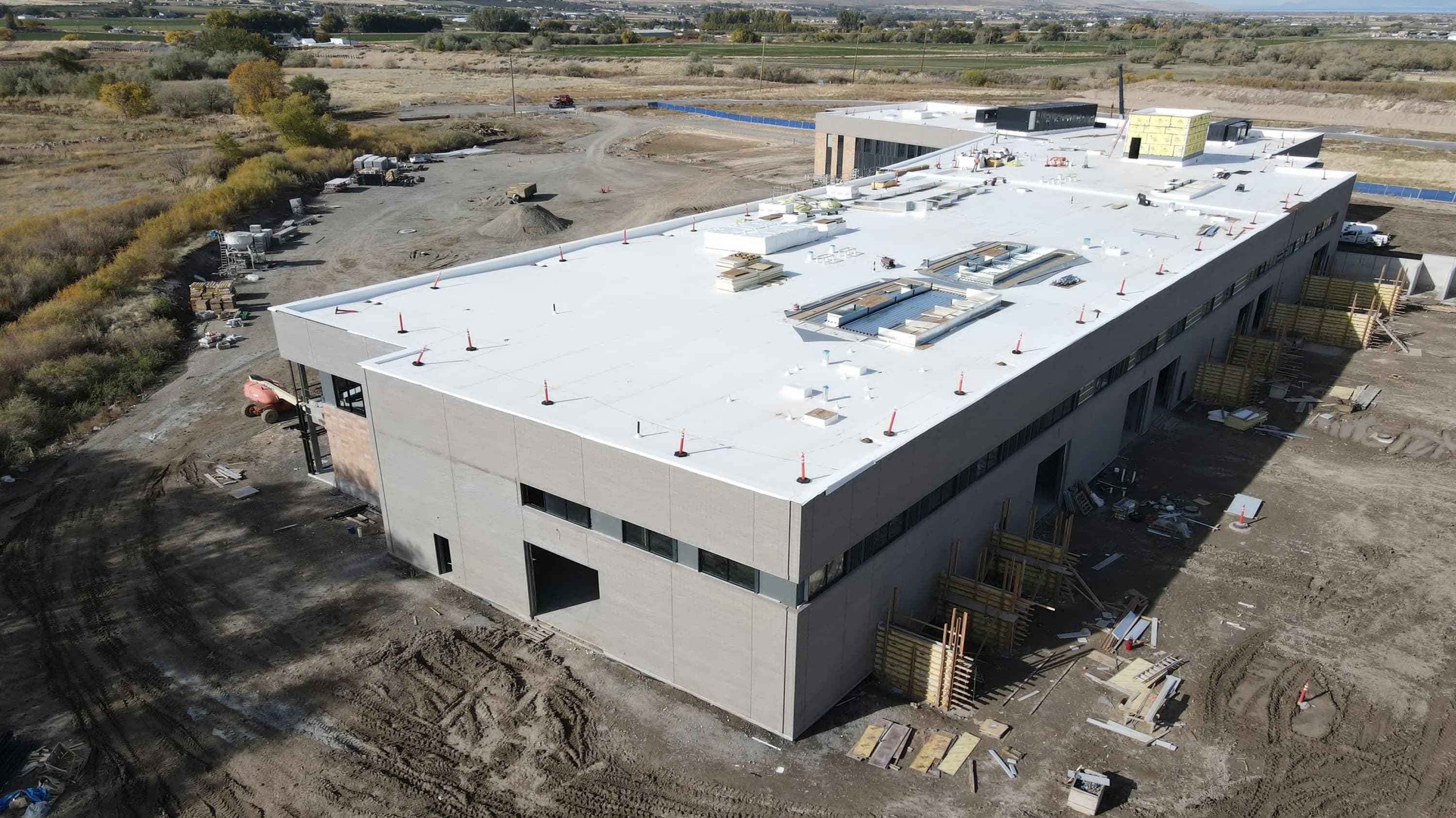 Image 1 of the exterior of MTECH Payson while under construction