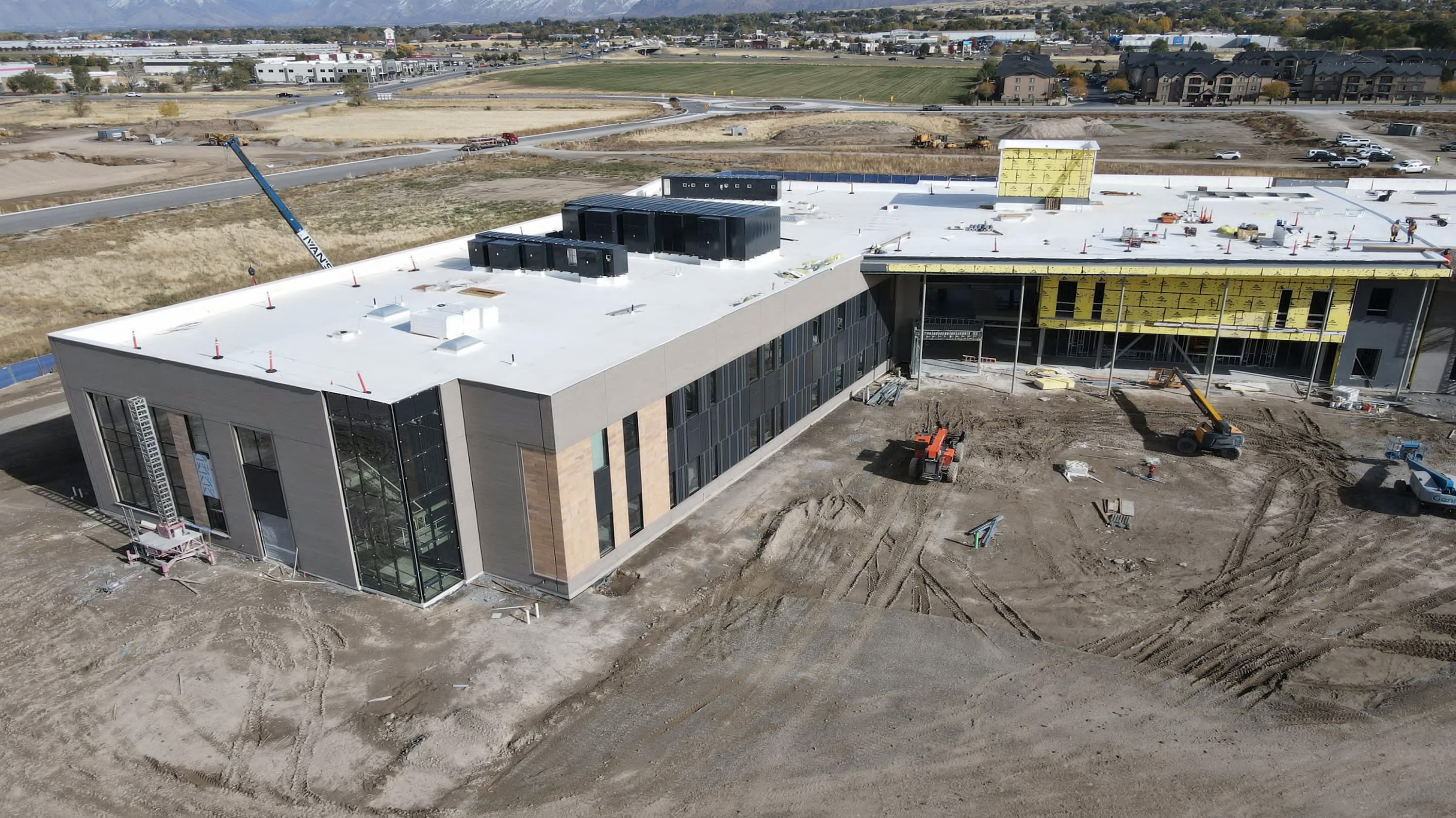 Image 2 of the exterior of MTECH Payson while under construction