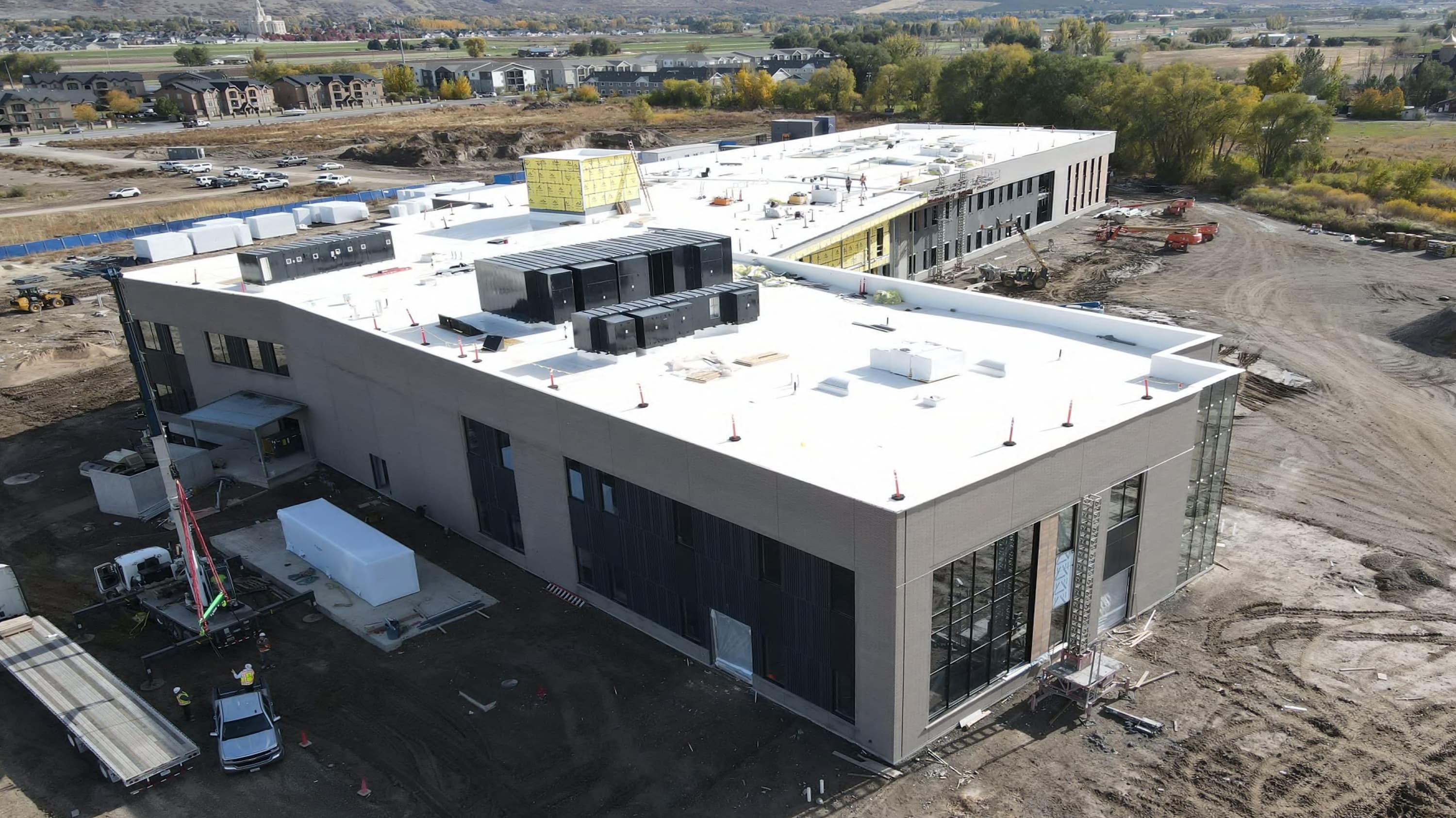 Image 3 of the exterior of MTECH Payson while under construction