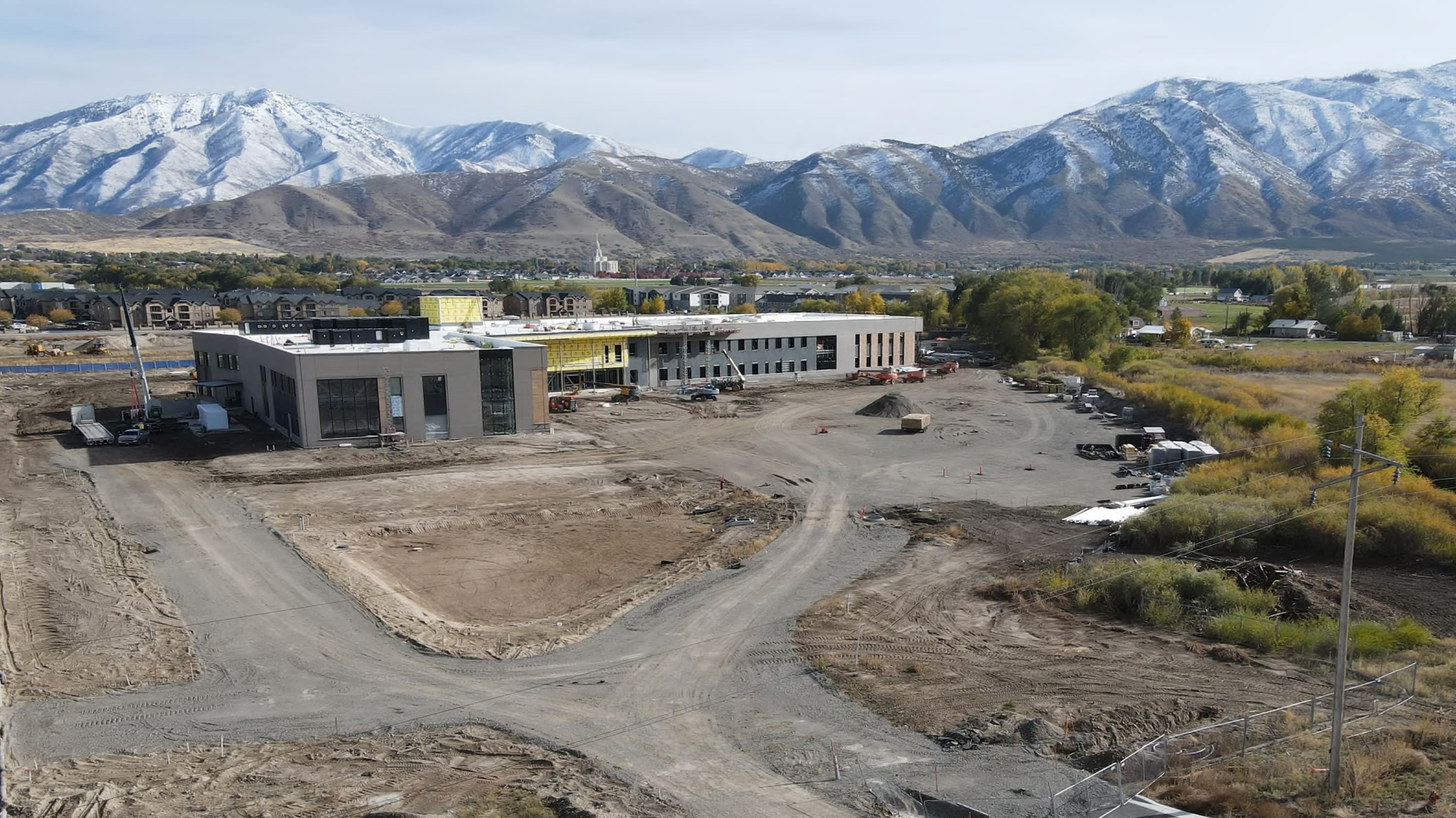 Image 7 of the exterior of MTECH Payson while under construction